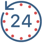 круглосуточно, 24 часа