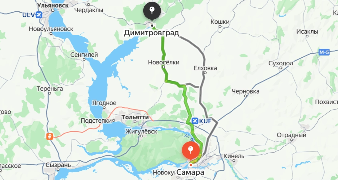 Димитровград — Самара