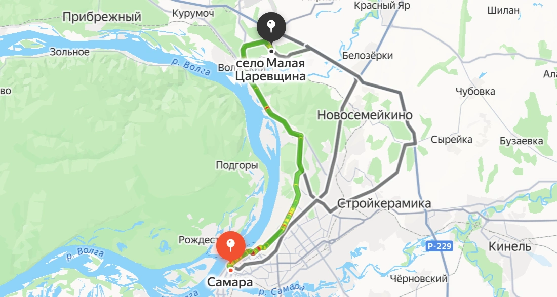Малая Царевщина — Самара
