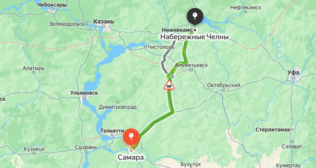 Набережные Челны — Самара