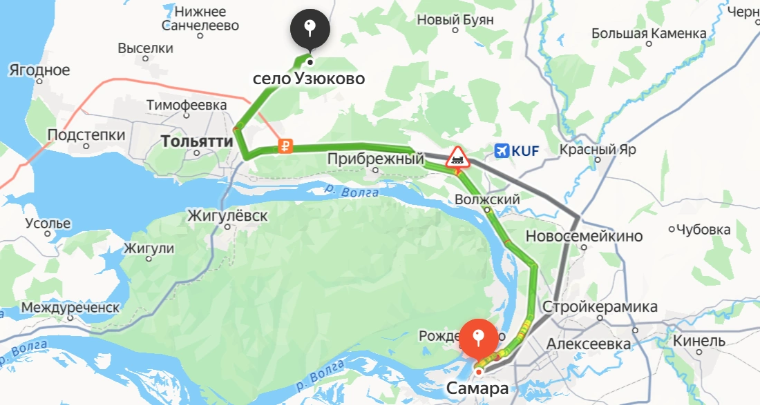 Узюково — Самара